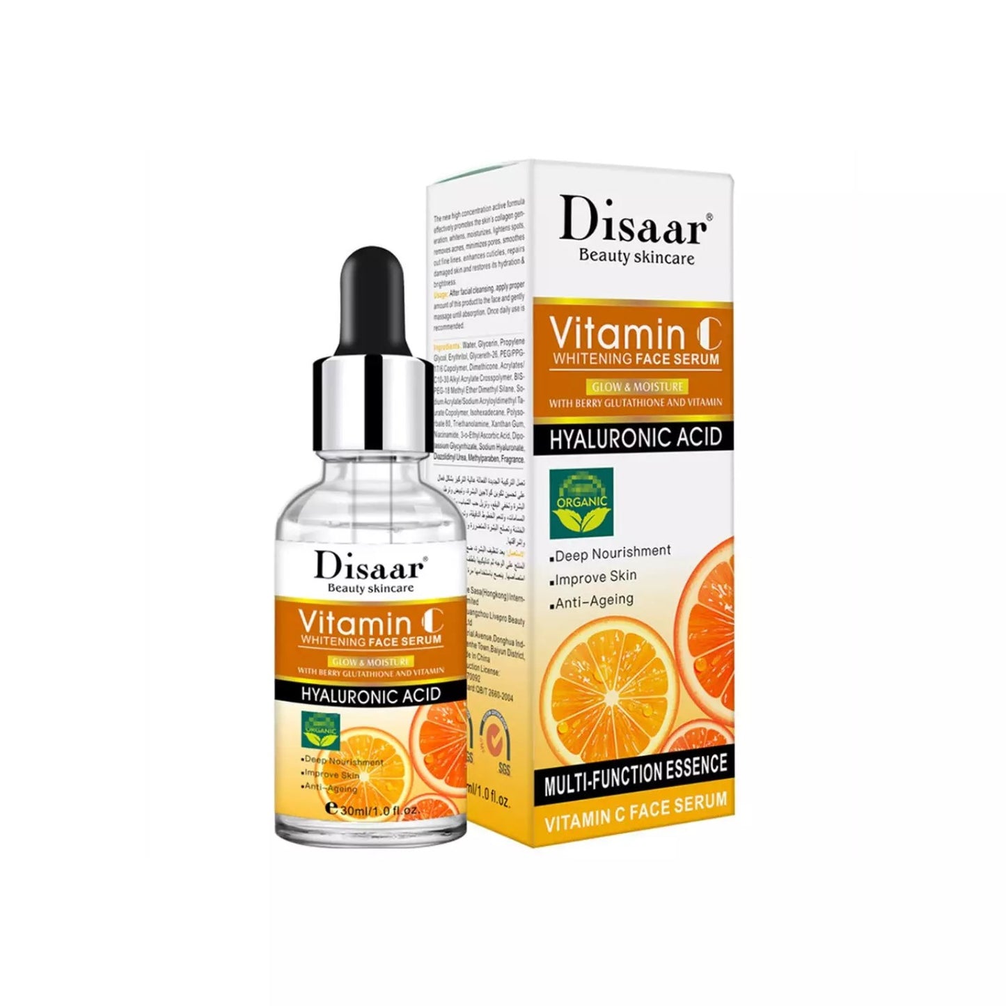 SERUM VITAMINA C + ÁCIDO HIALURÓNICO