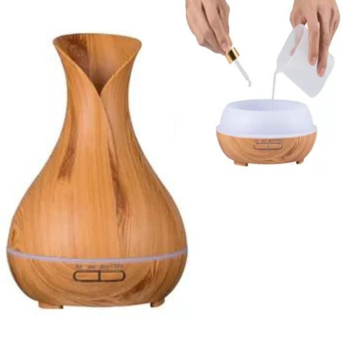 Difusor con Humidificador de Madera